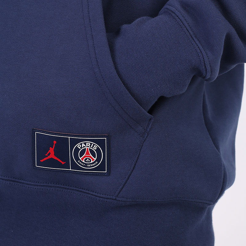 Мужская толстовка Jordan Paris Saint-Germain Fleece Full-Zip (DB6481-410)  - цена, описание, фото 5